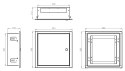 OBUDOWA PODTYNKOWA MB-OMP3 344 x 338 x 118 mm (Z KOŁNIERZEM) STALFLEX