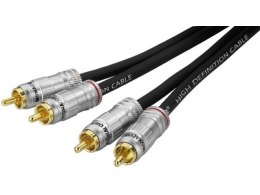 Kabel audio stereo, 50Ω, 5m