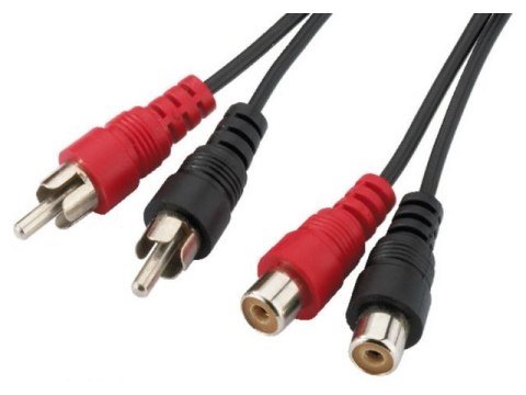 Przedłużacz stereo ze złączami RCA, 3m