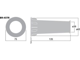 Rura bass-reflex, SV=13.8cm2