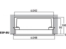 Głośnik ścienny/sufitowy PA, do montażu wpustowego