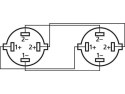 Kabel głośnikowy, 15m, 4-pinowe wtyki NEUTRIK SPEAKON