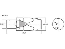 Wtyk NEUTRIK SPEAKON