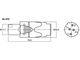 Wtyk NEUTRIK SPEAKON