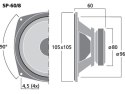 Głośnik nisko-średniotonowy HiFi, 30W, 8Ω