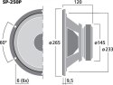 Głośnik niskotonowy, 200WMAX, 100WRMS, 8Ω