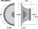 Subwoofer HiFi, 2 x 250WMAX, 2 x 150WRMS, 2 x 8Ω