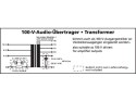 Transformator 100V audio, 10W