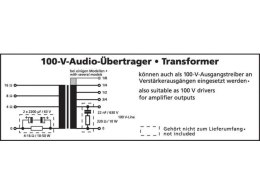 Transformator 100V audio, 10W