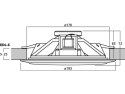 Głośnik sufitowy PA, 8W