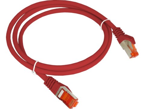 Patch-cord F/UTP kat.6 PVC 1.0m czerwony ALANTEC