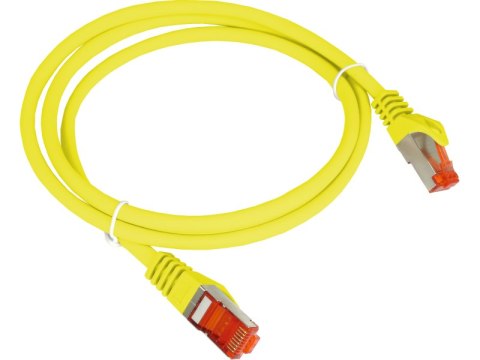 Patch-cord F/UTP kat.6 PVC 1.0m żółty ALANTEC