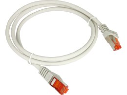 Patch-cord S/FTP kat.6A LSOH 0.25m szary ALANTEC