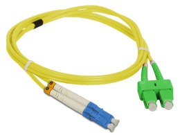 Patch cord SM SC/APC-LC duplex 9/125 3.0m ALANTEC