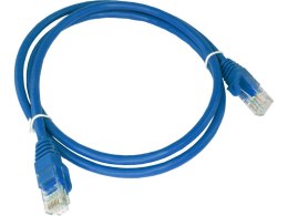 Patch-cord U/UTP kat.5e PVC 0.25m niebieski ALANTEC