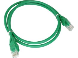 Patch-cord U/UTP kat.5e PVC 0.25m zielony ALANTEC