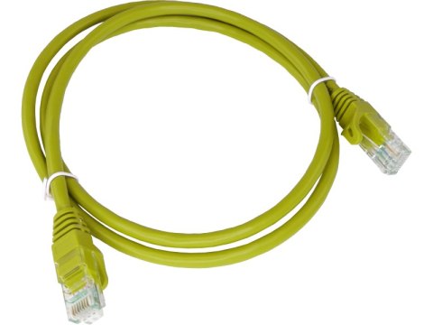 Patch-cord U/UTP kat.6 PVC 2.0m żółty ALANTEC