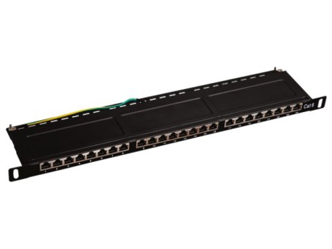 Patch panel OPTIMUM STP kat.6 24 porty 0.5U ALANTEC