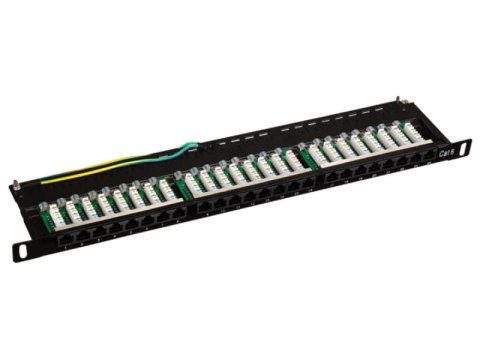 Patch panel OPTIMUM UTP kat.6 24 porty LSA 0.5U ALANTEC