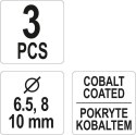 ZESTAW WIERTEŁ DO ZGRZEWÓW PUNKTOWYCH 3SZT.