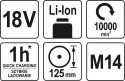 SZLIFIERKA KĄTOWA 18V BEZ AKUMULATORA