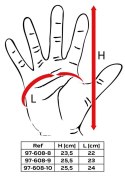 RĘKAWICE TAKTYCZNE, SKÓRA SYNTETYCZNA, ROZMIAR 10