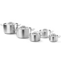 Garnek średni Kitchen Line z pokrywką 1,7 l śr. 160 x 95 h - Hendi 836101