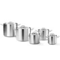 Garnek wysoki Kitchen Line z pokrywką 5 l śr. 200 x 160 h - Hendi 837207