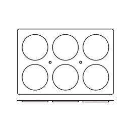 Foremki silikonowe nieprzywierające do pieczenia 6x DISC 600x400mm Hendi 676288