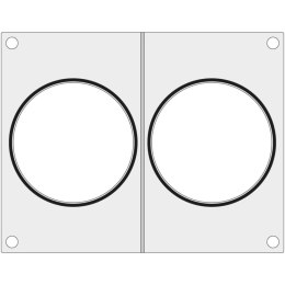 Matryca forma do zgrzewarek MCS na dwa pojemniki na zupę śr. 115 mm - Hendi 805497