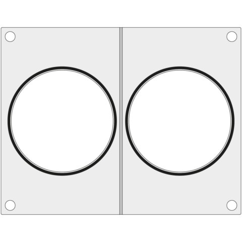 Matryca forma do zgrzewarek MCS na dwa pojemniki na zupę śr. 115 mm - Hendi 805497