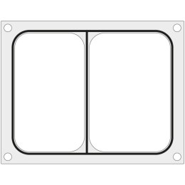 Matryca forma do zgrzewarek MCS na tackę dwudzielną 227x178 mm - Hendi 805466