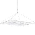 Lampa do uprawy wzrostu roślin pełne spektrum 72 x 60 cm 1404 LED 600 W srebrna