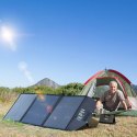 Ładowarka solarna słoneczna składana 120W DC 3 xUSB czarna