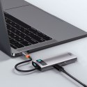 Multifunkcjonalny HUB USB 5w1 USB-C PD 100W HDMI szary