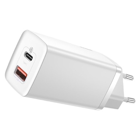 Szybka ładowarka sieciowa GaN2 Pro USB USB-C QC PD 65W biały