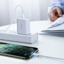 Kabel przewód do iPhone MFi USB-C - Lightning 20W 3A 0.5m biały