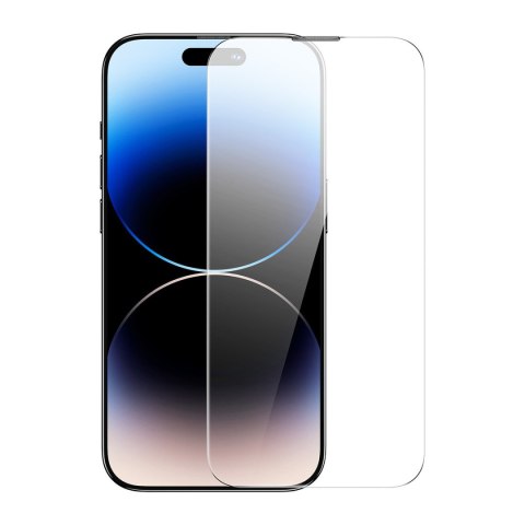 2x Szkło hartowane do iPhone 14 Pro Max na cały ekran z osłoną na głośnik 0.3mm