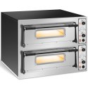 Profesjonalny piec do pizzy elektryczny dwukomorowy 8 pizz śr. 32 cm 400 V 9400 W ITALY