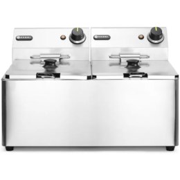 Frytownica gastronomiczna podwójna Kitchen Line 7kW 230V 2 x 8L - Hendi 205839