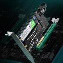 Karta rozszerzeń adapter PCIe 3.0 x4 dodatkowe dwa sloty SSD M.2 M-Key i M.2 B-Key