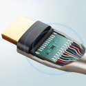 Wytrzymały kabel przewód HDMI 2.0 4K 60Hz w oplocie 1m szary