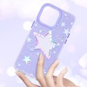 Etui pokrowiec w gwiazdki iPhone 14 Plus Heart Star Series PURPLE STAR