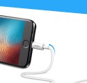 Kabel przewód do iPhone USB - Lightning MFI 1m 2.4A biały