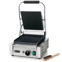 Kontakt grill kontaktowy ryflowany pojedynczy 1800W - Hendi 263501