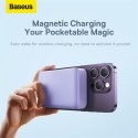 Powerbank Magnetic Mini 20000 mAh 20W + kabel USB-C fioletowy