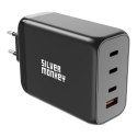 Mocna ładowarka GaN 200W 3xUSB-C PD USB-A QC 3.0 czarna