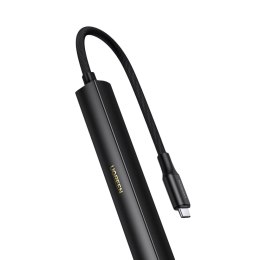 Wzmacniacz słuchawkowy audio przejściówka adapter USB-C do mini jack 3.5mm czarny