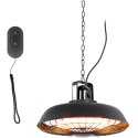 Lampa grzewcza tarasowa na podczerwień wisząca z pilotem 600/1200/1800 W