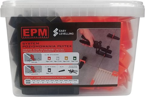 SYSTEM UKŁADANIA PŁYTEK EASY LEVELING 50 KLIN+ 100 KLIPS 1MM